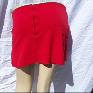 Cleveland Street Red Mini Skort